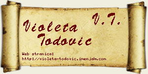Violeta Todović vizit kartica